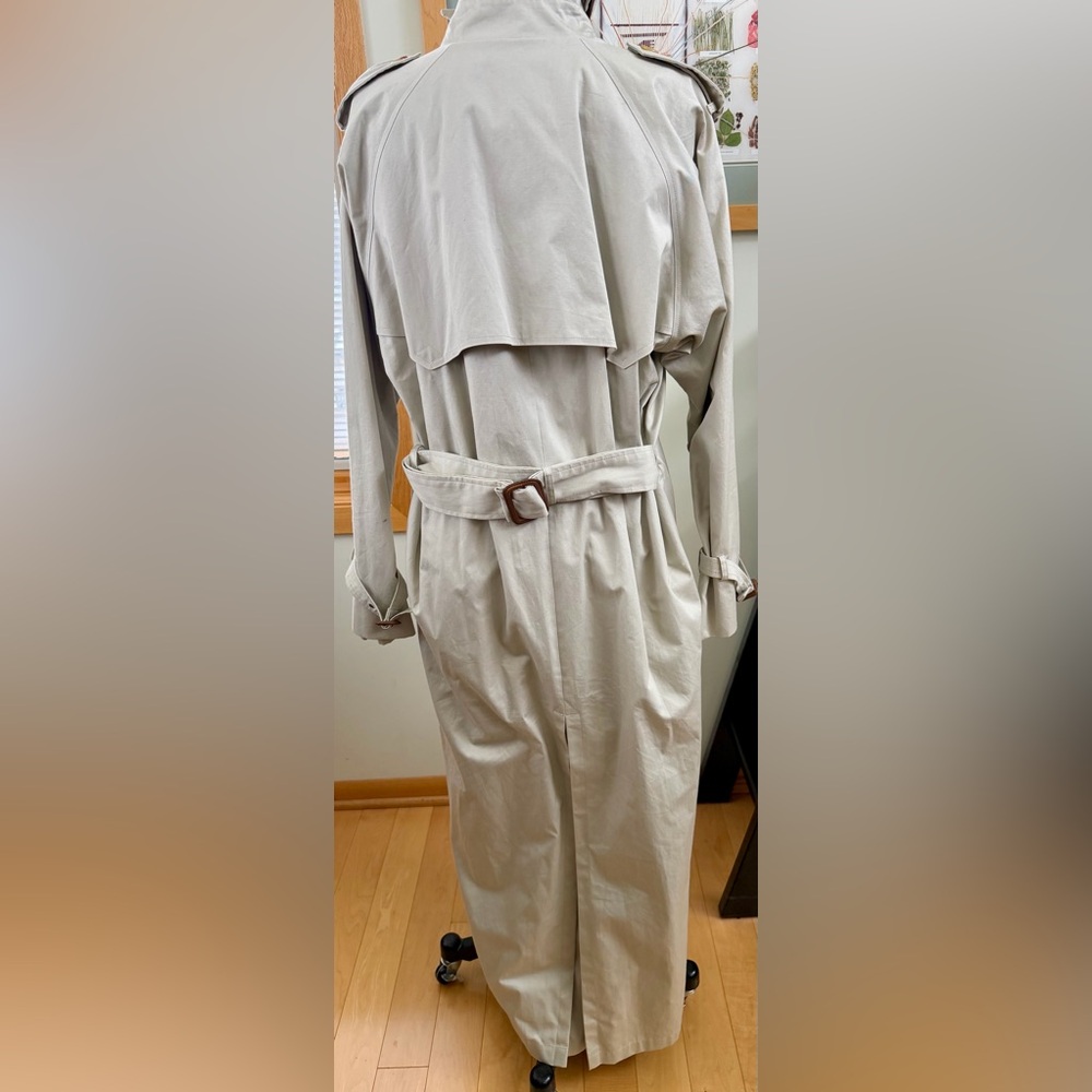 Women’s Lauren FULL LENGTH Ralph Lauren Trench Coat 🧥 size Medium in EUC - Picture 8 of 12